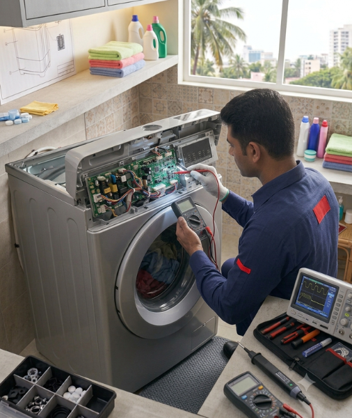 Doorstep Control Board Diagnostics & PCB Micro-Repair for IFB Washing Machines Near You in Thoothukudi