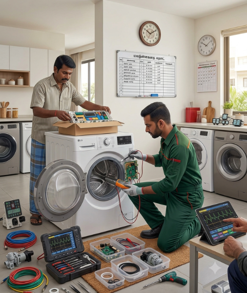 Precision Doorstep Maintenance for LG Washing Machines, Cooling Systems & Home Electronics