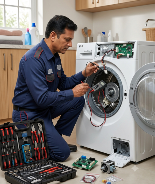 Doorstep Fault Diagnostics & Precision Hardware Repairs for LG Washing Machines