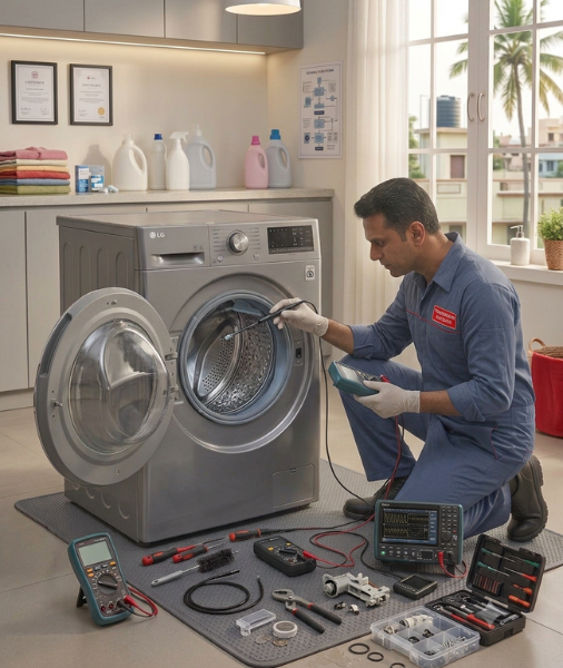 Doorstep Troubleshooting & Precision Hardware Repairs for Non-Filling LG Washing Machines