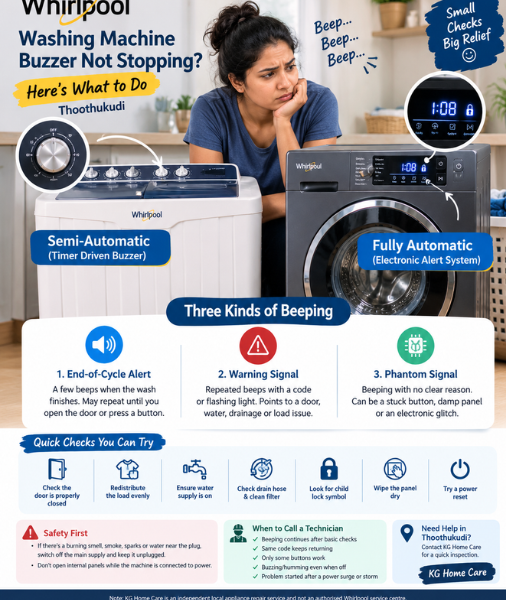 Professional On-Site Diagnostics & Rapid Resolution for Whirlpool Buzzer Faults