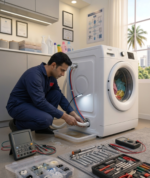 Doorstep Troubleshooting & Precision Hardware Repairs for Non-Draining Whirlpool Washing Machines